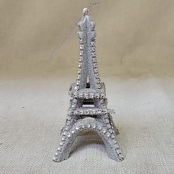 Black Metal Fleur-de-Lis Wall Decor Hooks, 2 Paris Eiffel Tower Ornaments - Picture 5 of 7